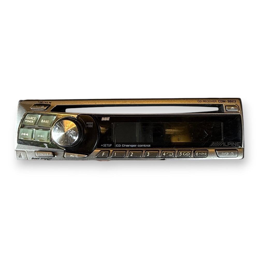 Alpine CDM-9823 CD Player In Dash Receiver AS IS NOT TESTED